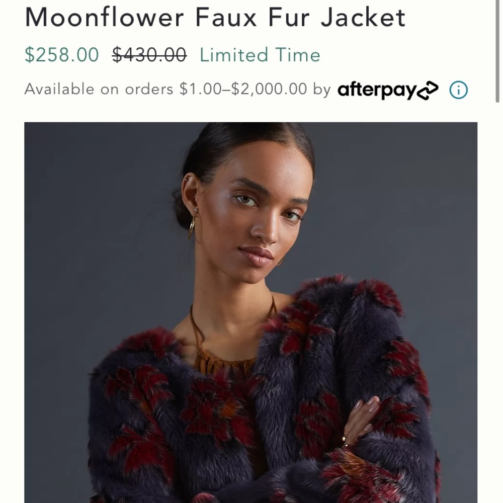 Moonflower Faux Fur Jacket